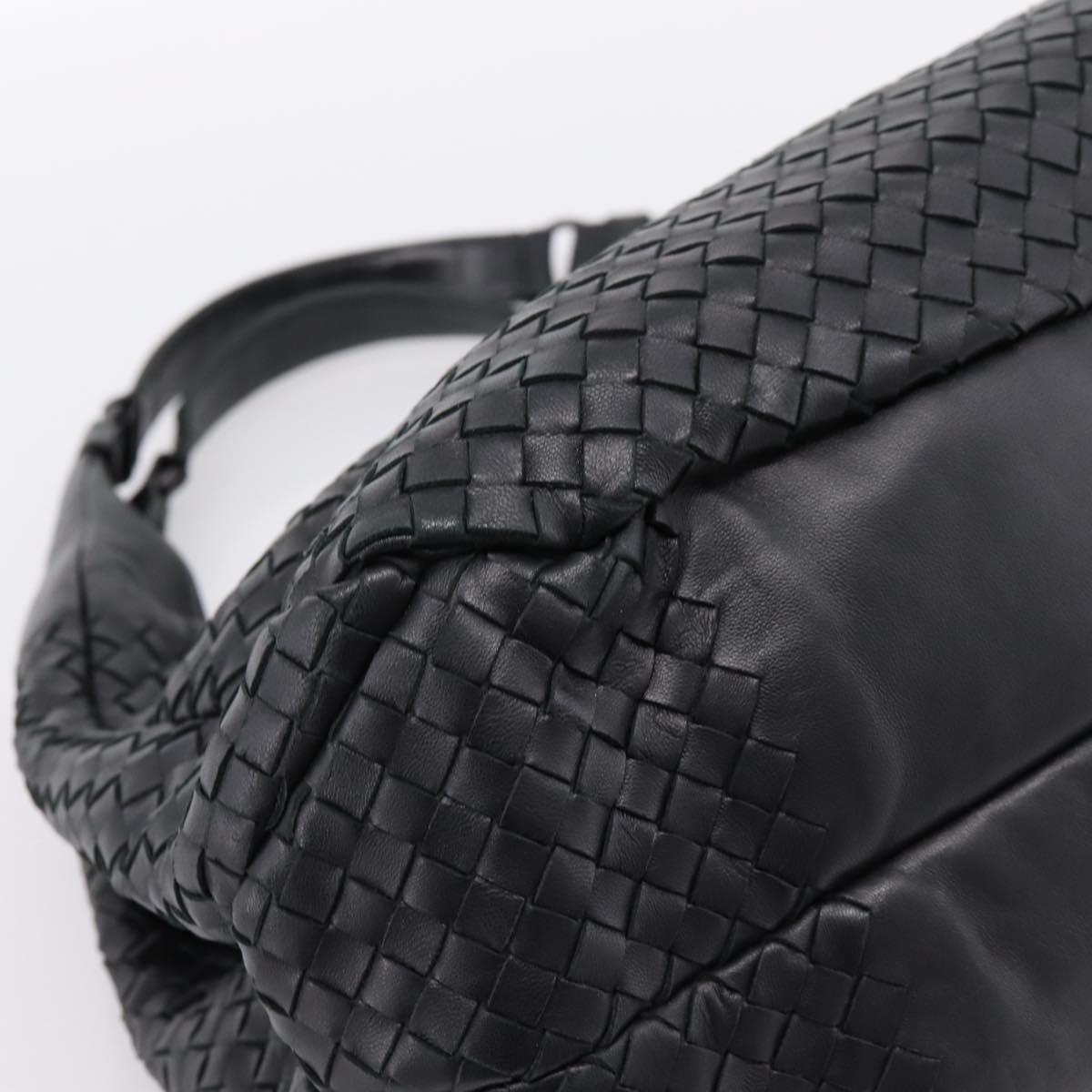 BOTTEGA VENETA INTRECCIATO Tote Bag Leather Black Auth 202154V