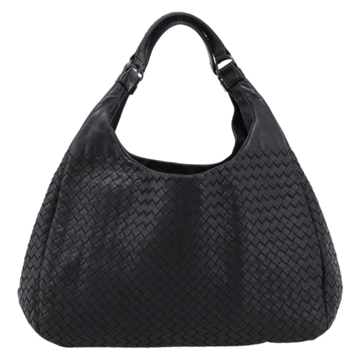 BOTTEGA VENETA INTRECCIATO Tote Bag Leather Black Auth 202154V