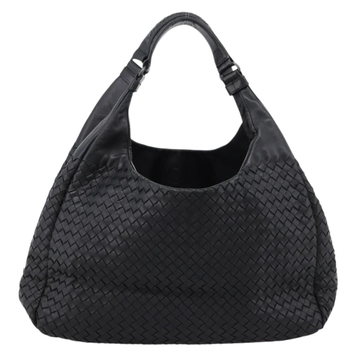 BOTTEGA VENETA INTRECCIATO Tote Bag Leather Black Auth 202154V