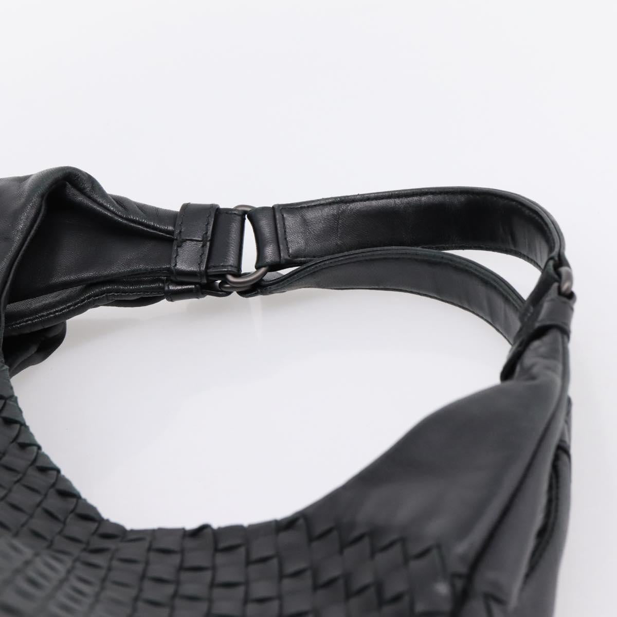 BOTTEGA VENETA INTRECCIATO Tote Bag Leather Black Auth 202154V