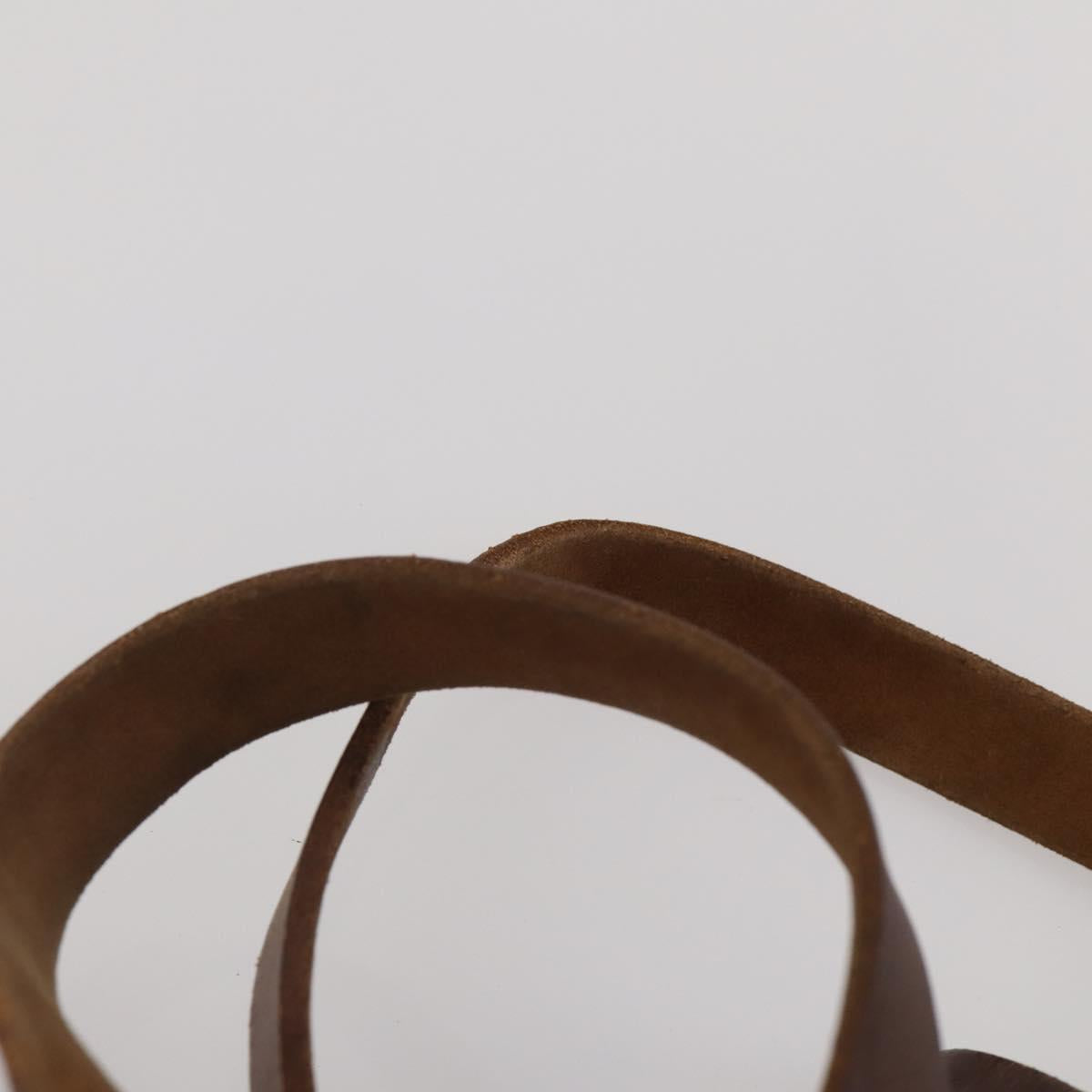 HERMES Herbag Ad Backpack Canvas 2way Brown Gold Tone Auth 202155