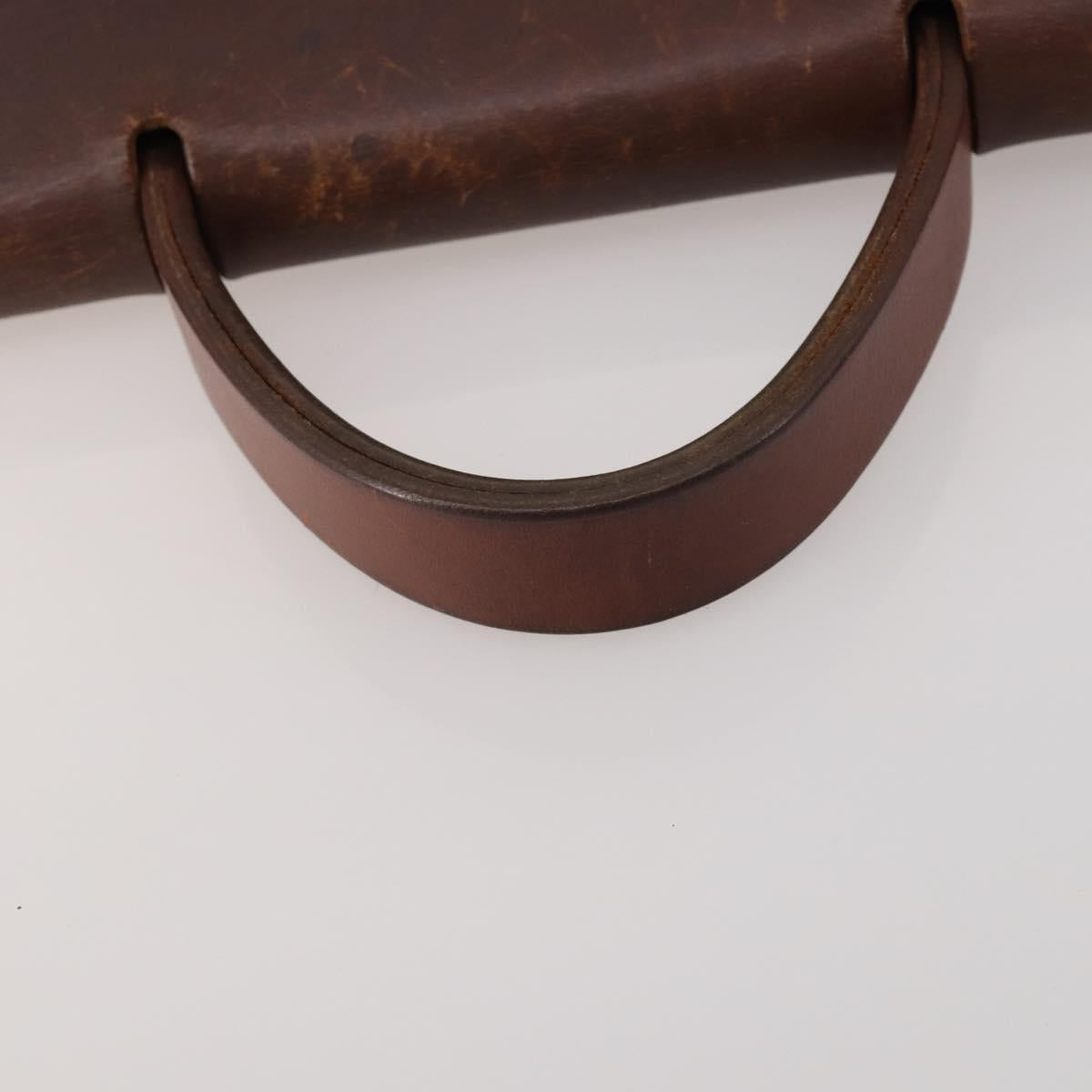 HERMES Herbag Ad Backpack Canvas 2way Brown Gold Tone Auth 202155