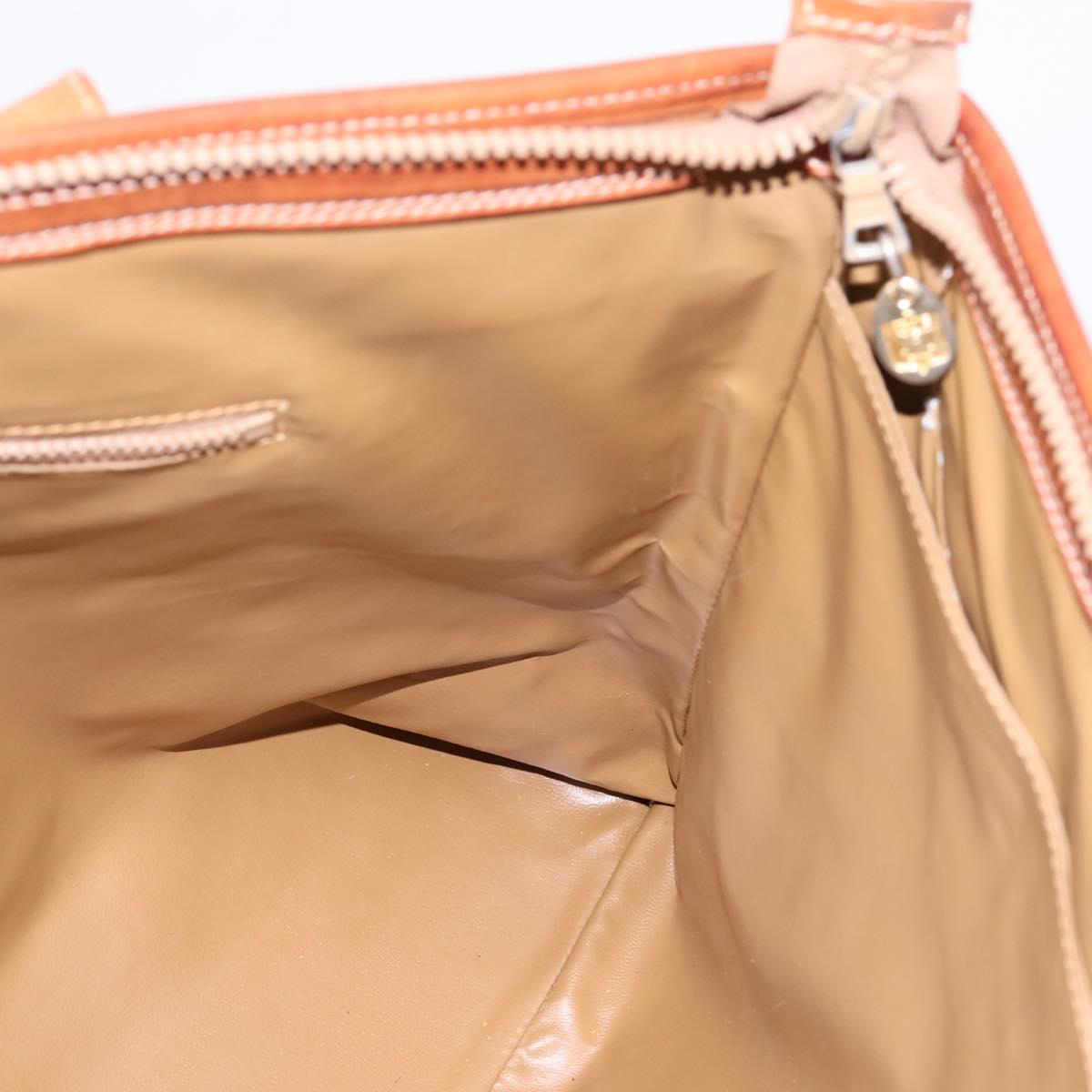 CELINE Macadam Tote Bag PVC Leather Brown Auth 202166