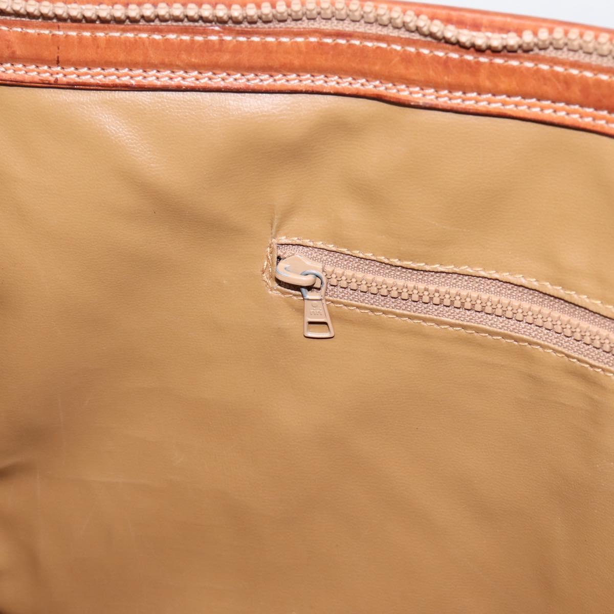 CELINE Macadam Tote Bag PVC Leather Brown Auth 202166