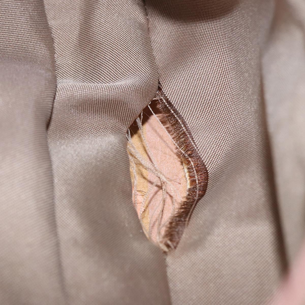 FENDI Zucca Canvas Shoulder Bag Pink Gold Auth 202168V