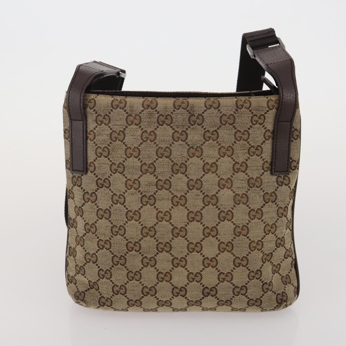 GUCCI GG Canvas Supreme Sherry Line Shoulder Tote Bag Beige Brown Auth 202170