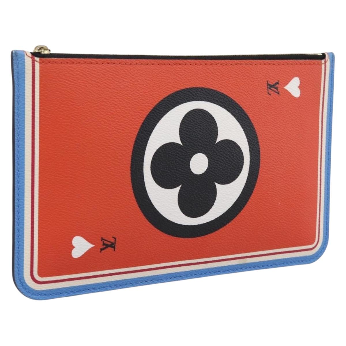 LOUIS VUITTON Monogram Game On Neverfull MM Pouch Multicolor LV Auth 202171