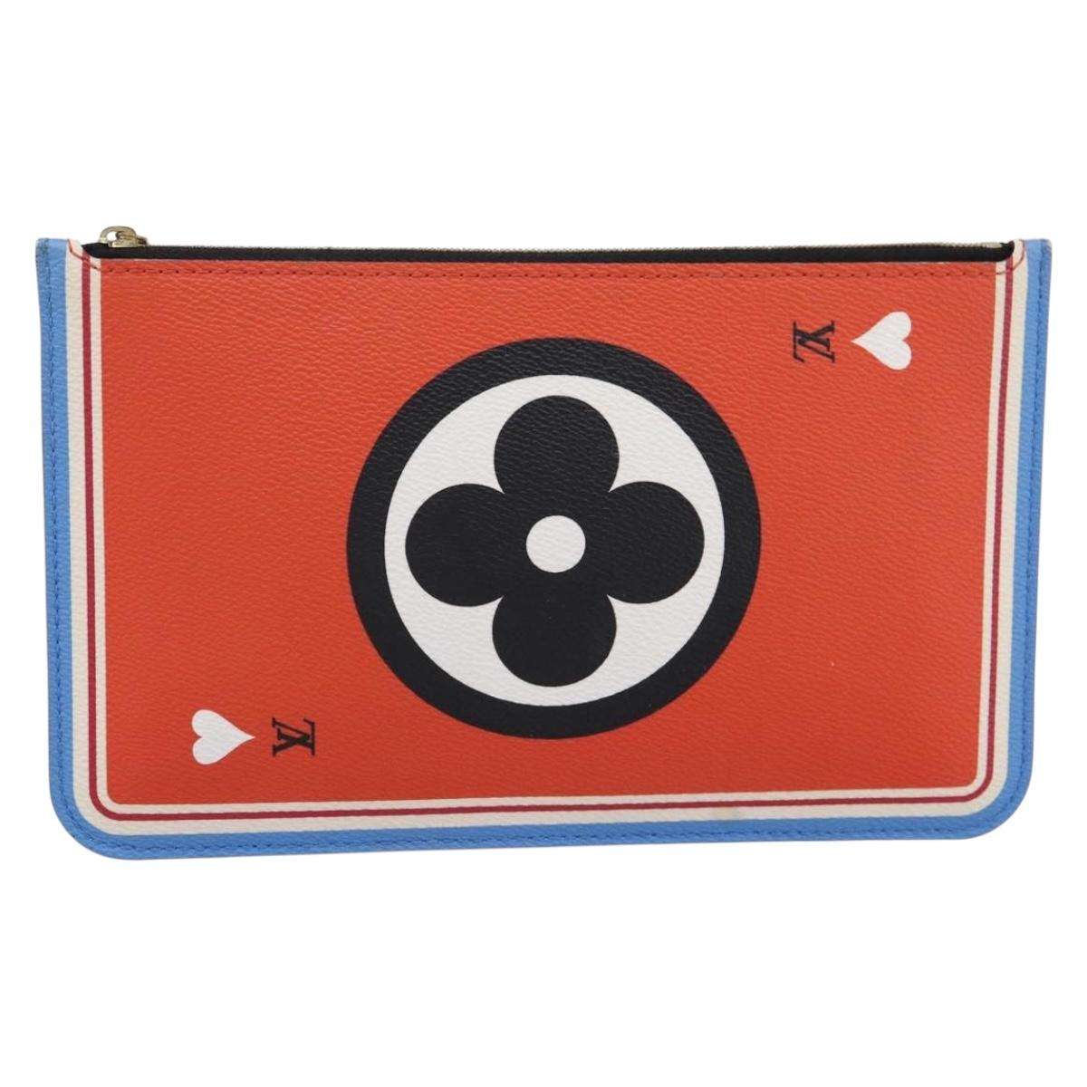 LOUIS VUITTON Monogram Game On Neverfull MM Pouch Multicolor LV Auth 202171