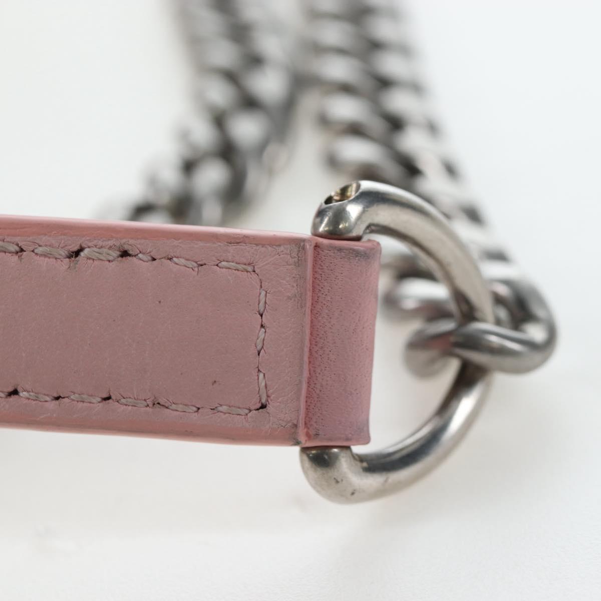 LOUIS VUITTON New Wave Chain Bag MM Shoulder Bag Pink M51944 LV Auth 202180V