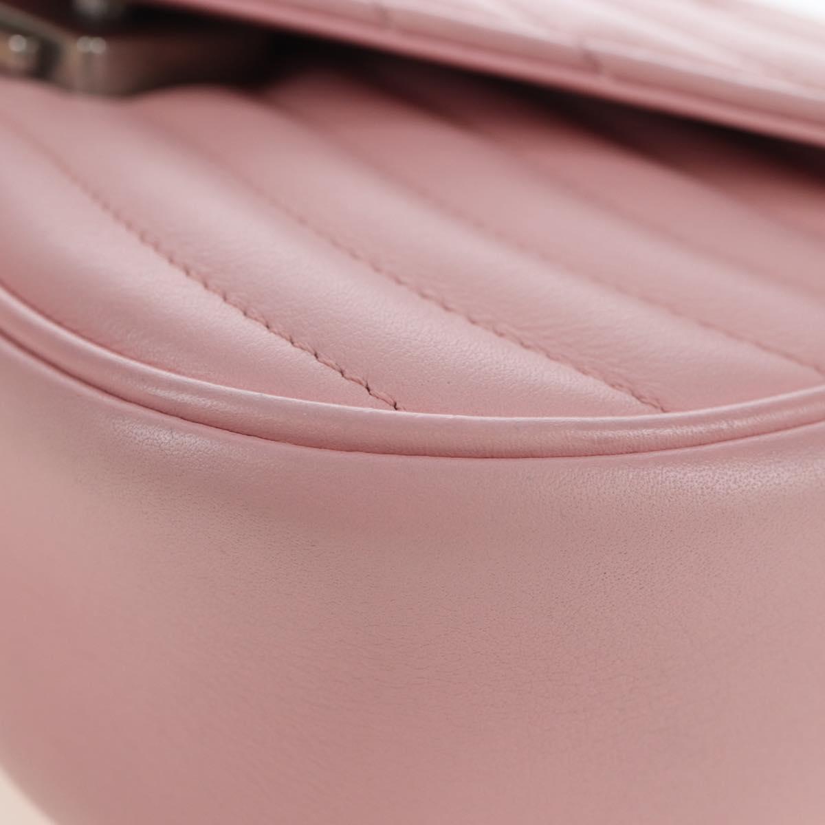 LOUIS VUITTON New Wave Chain Bag MM Shoulder Bag Pink M51944 LV Auth 202180V