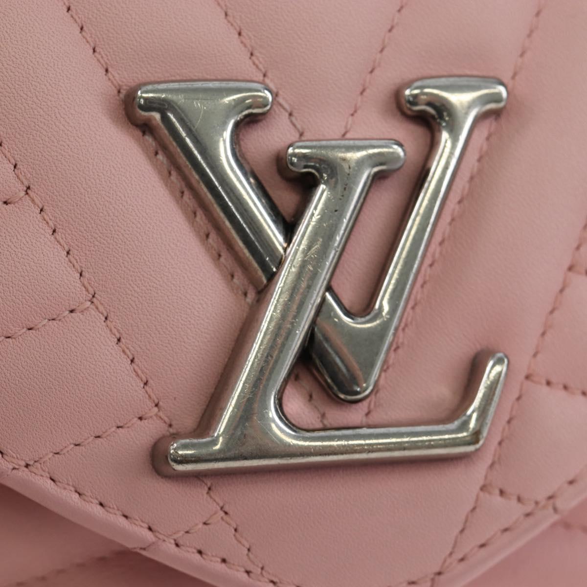 LOUIS VUITTON New Wave Chain Bag MM Shoulder Bag Pink M51944 LV Auth 202180V