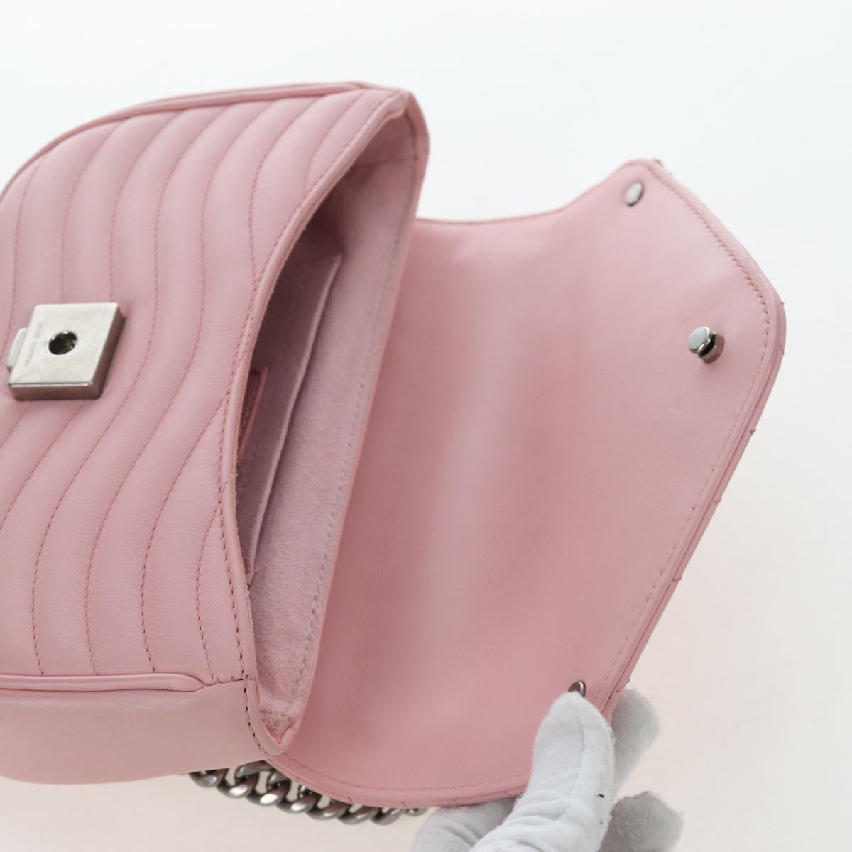 LOUIS VUITTON New Wave Chain Bag MM Shoulder Bag Pink M51944 LV Auth 202180V
