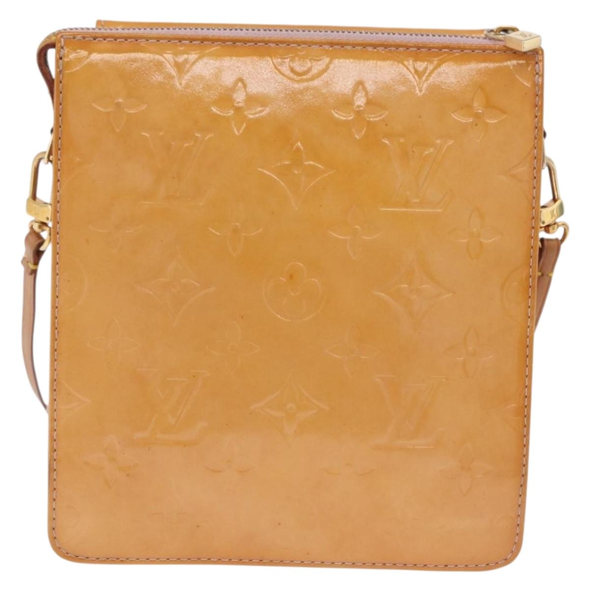LOUIS VUITTON Monogram Vernis Motto Accessory Pouch Rose M91034 LV Auth 202182