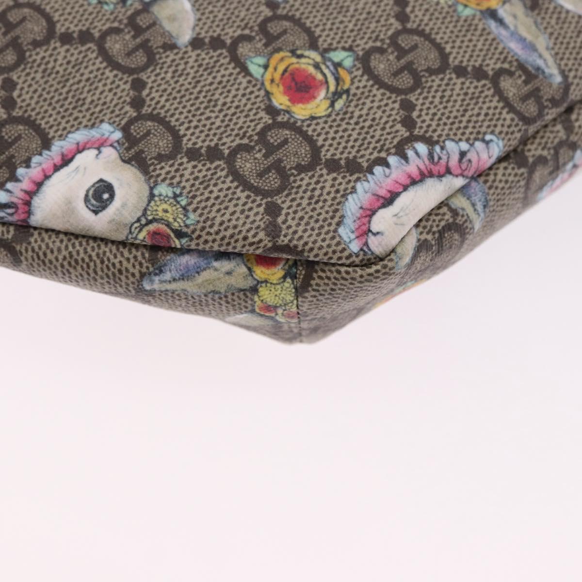 GUCCI GG Supreme Children's Body Bag PVC Pink Silver 502095 Auth 202183M
