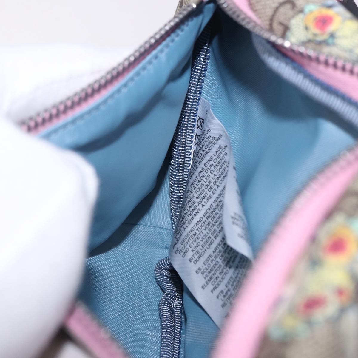 GUCCI GG Supreme Children's Body Bag PVC Pink Silver 502095 Auth 202183M