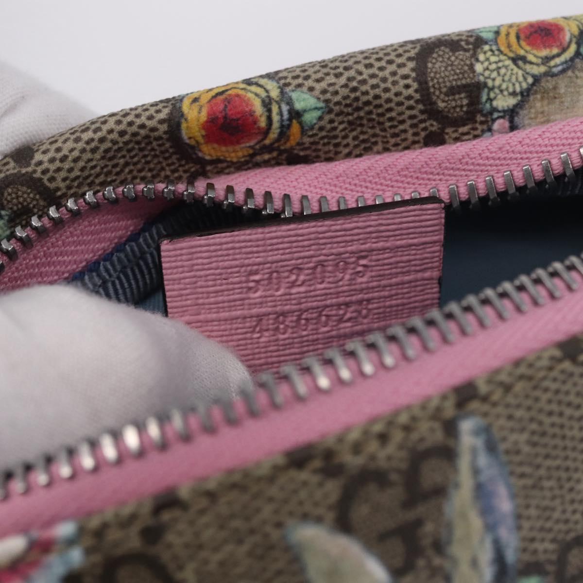 GUCCI GG Supreme Children's Body Bag PVC Pink Silver 502095 Auth 202183M