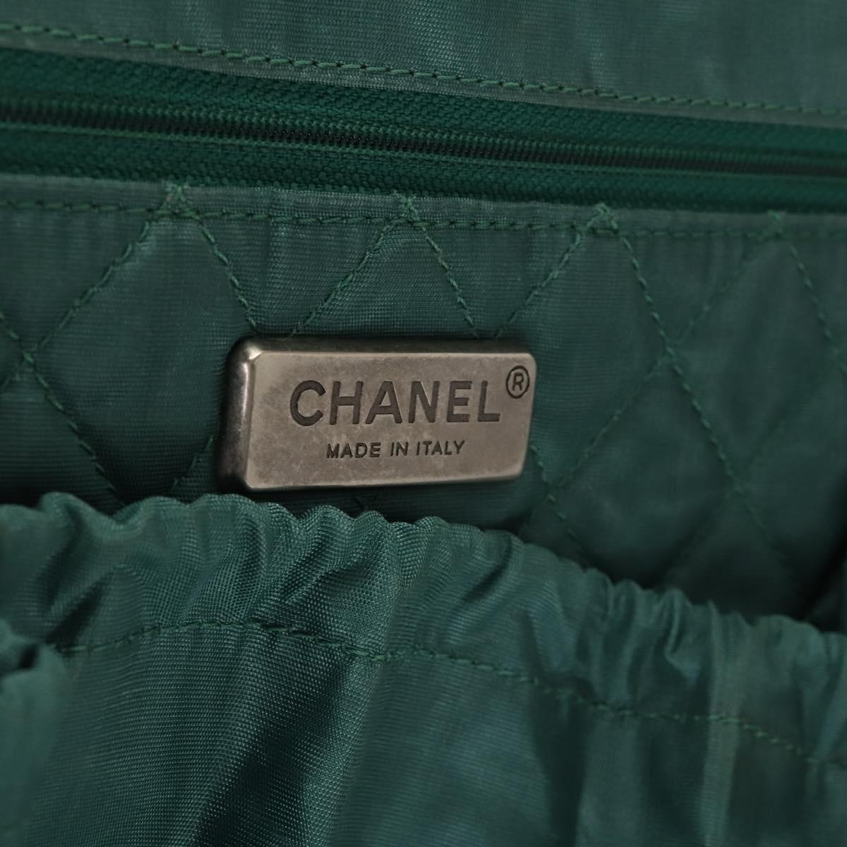 CHANEL Matelasse Suitcase Leather Black Silver CC Auth 202184