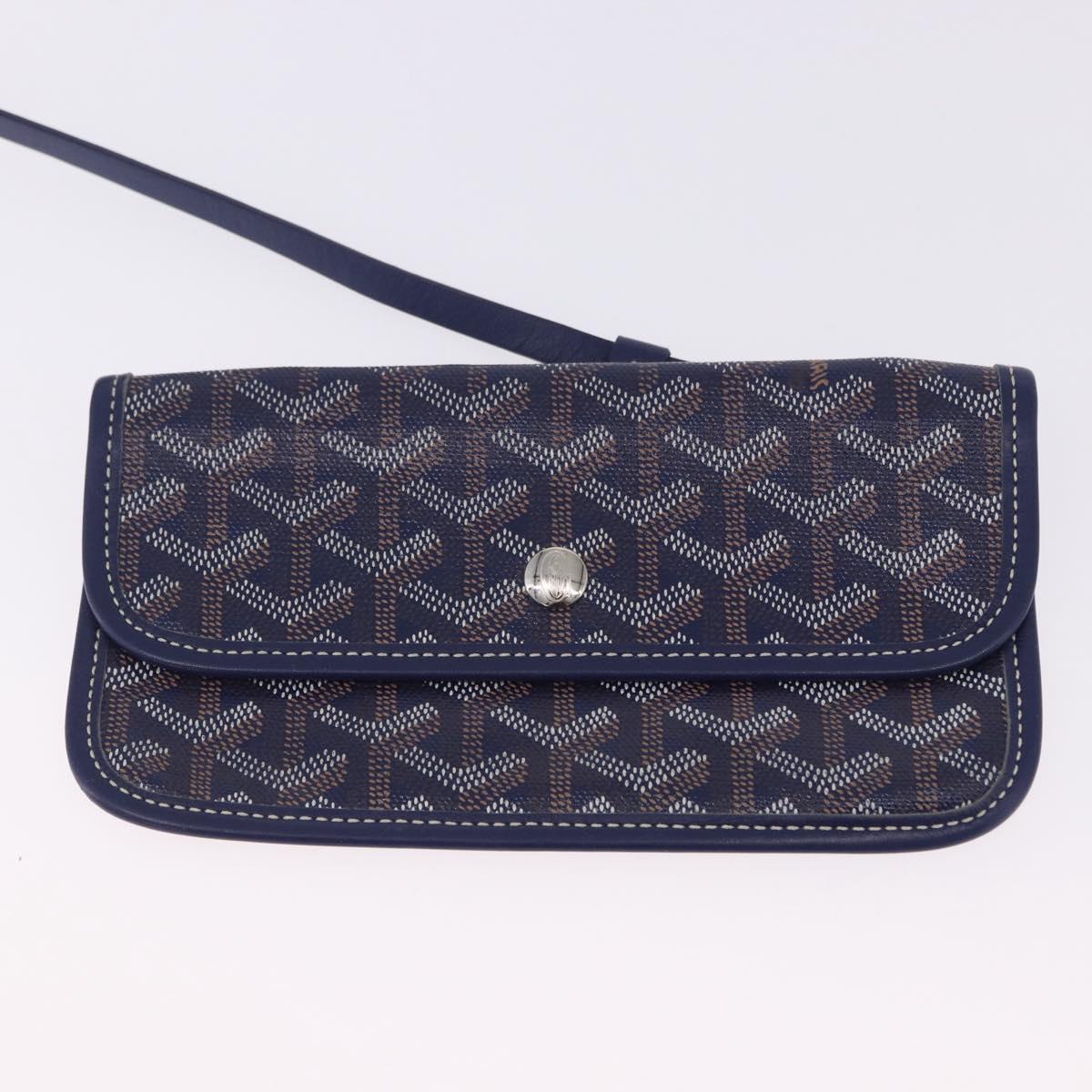 GOYARD Saint Louis PM Tote Bag PVC Leather Navy Auth 202188A