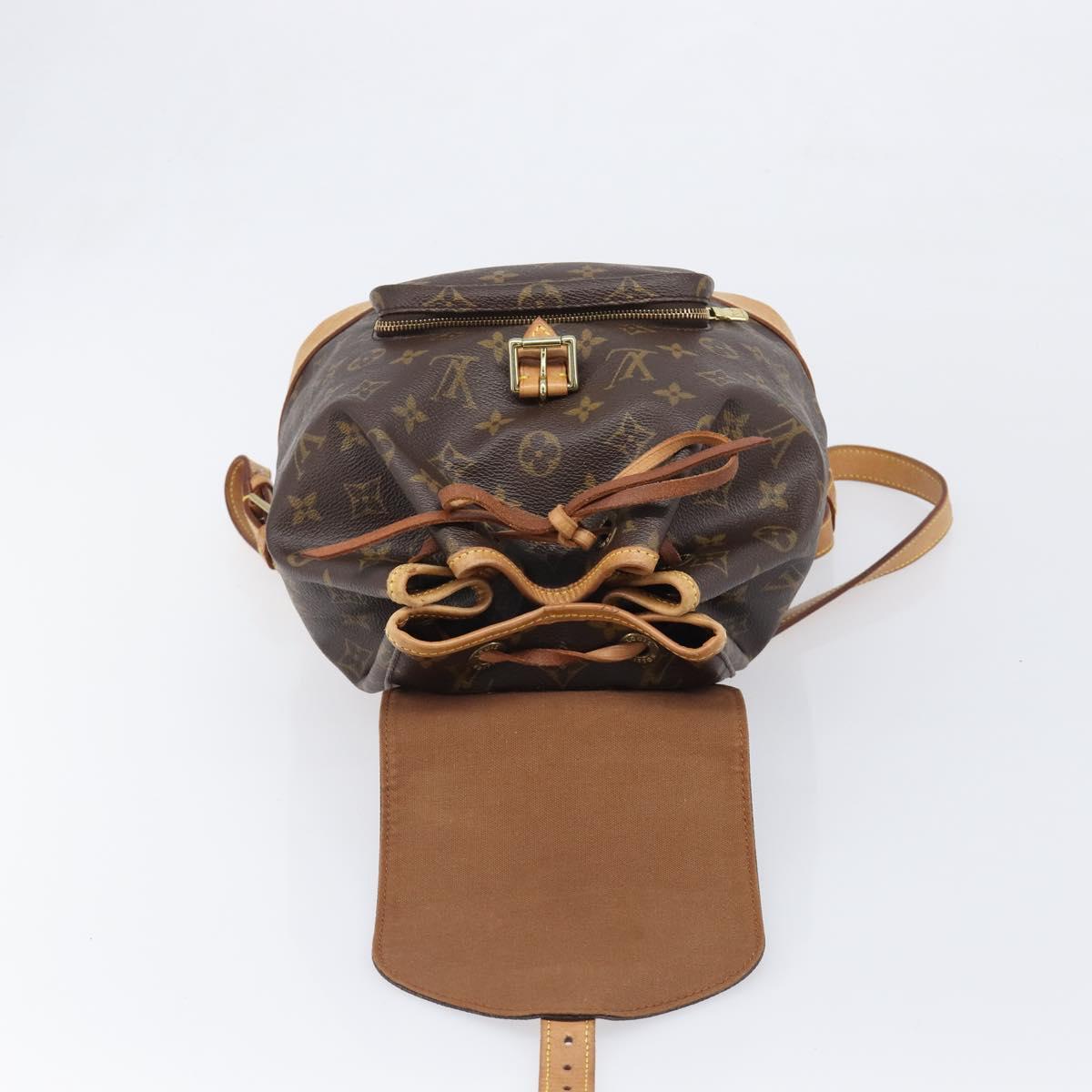 LOUIS VUITTON Monogram Montsouris MM Backpack M51136 LV Auth 202189V
