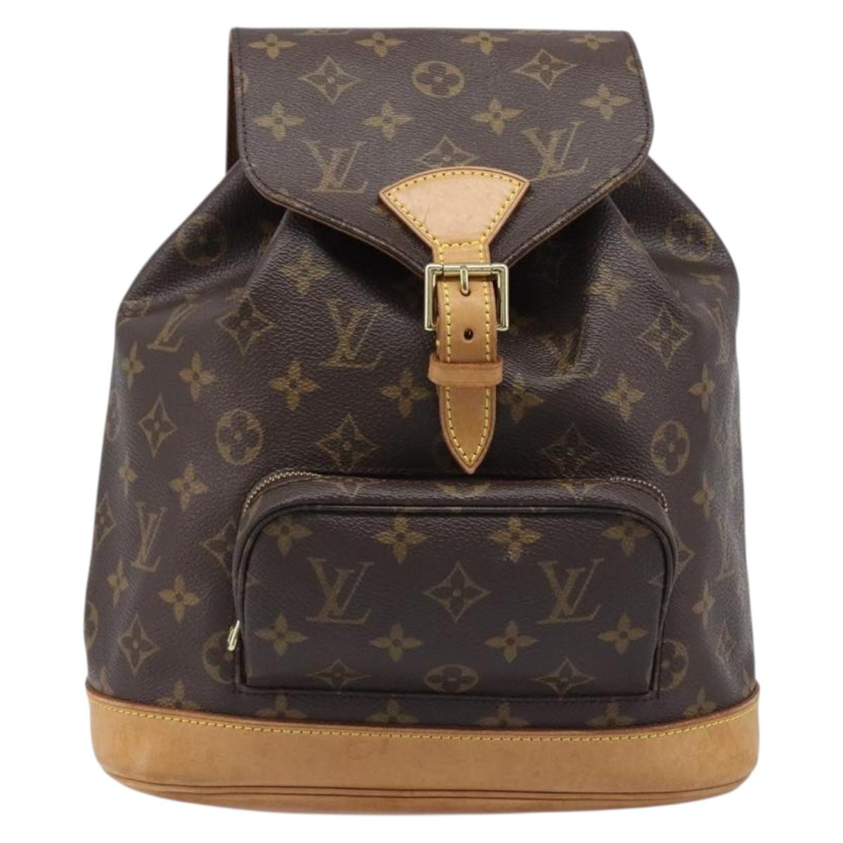 LOUIS VUITTON Monogram Montsouris MM Backpack M51136 LV Auth 202189V