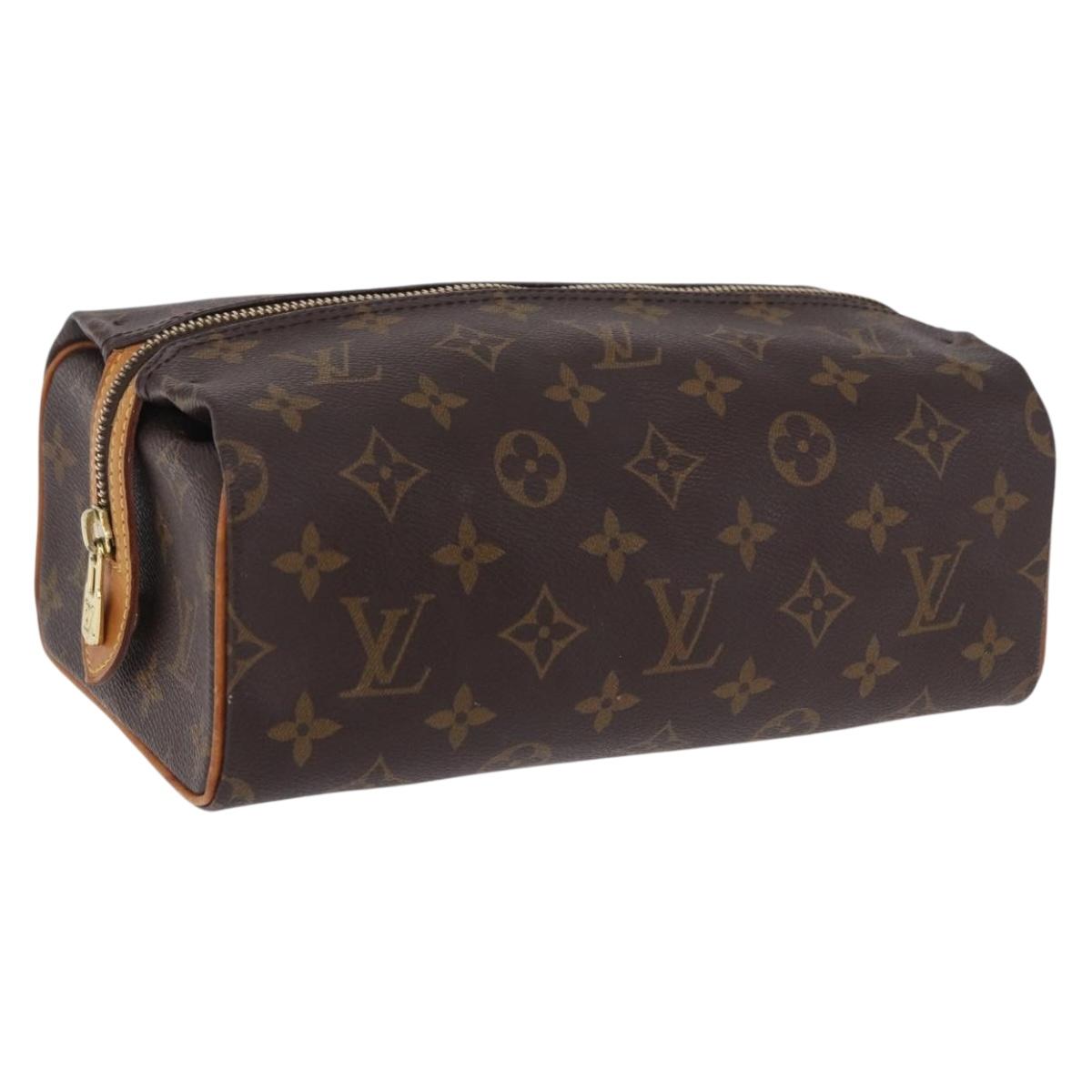 LOUIS VUITTON Monogram Trousse Patte Pression Cosmetic Pouch M47636 Auth 202190V