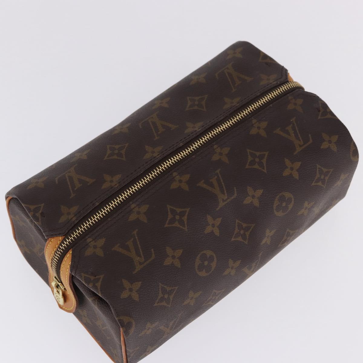LOUIS VUITTON Monogram Trousse Patte Pression Cosmetic Pouch M47636 Auth 202190V