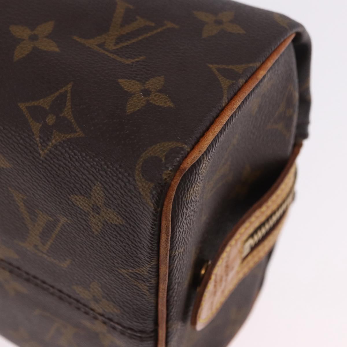 LOUIS VUITTON Monogram Trousse Patte Pression Cosmetic Pouch M47636 Auth 202190V