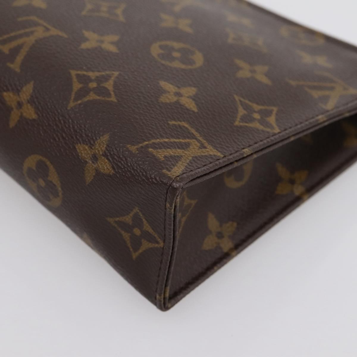 LOUIS VUITTON Monogram Poche Toilette 19 Pouch M47544 LV Auth 202192A