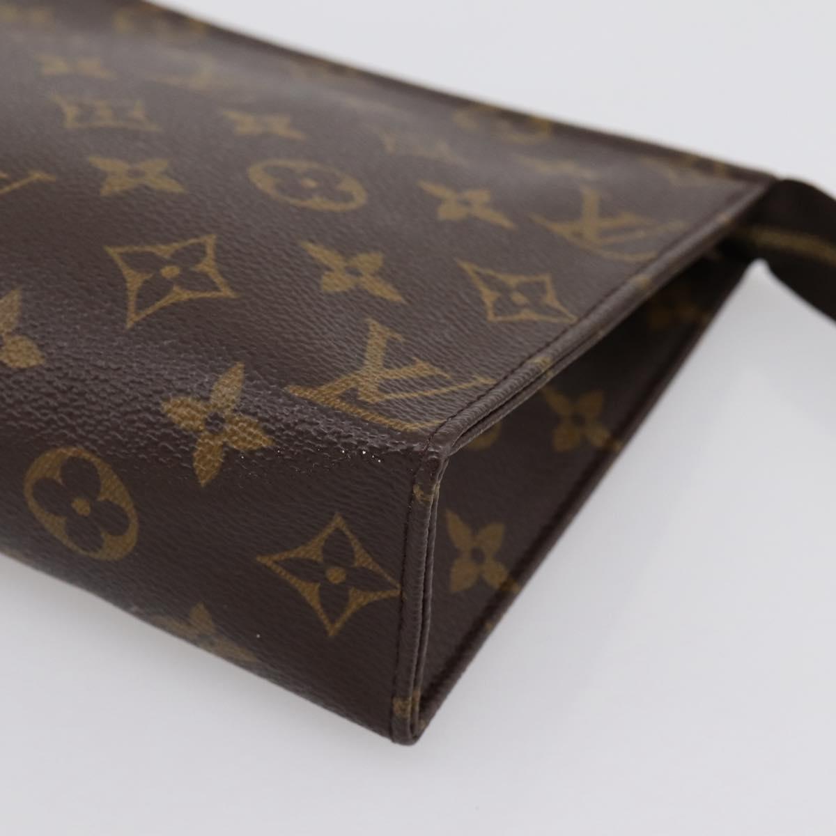 LOUIS VUITTON Monogram Poche Toilette 19 Pouch M47544 LV Auth 202192A