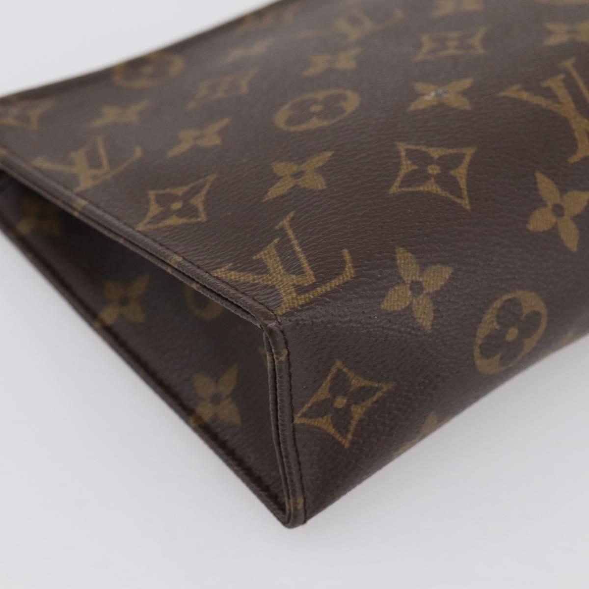 LOUIS VUITTON Monogram Poche Toilette 19 Pouch M47544 LV Auth 202192A