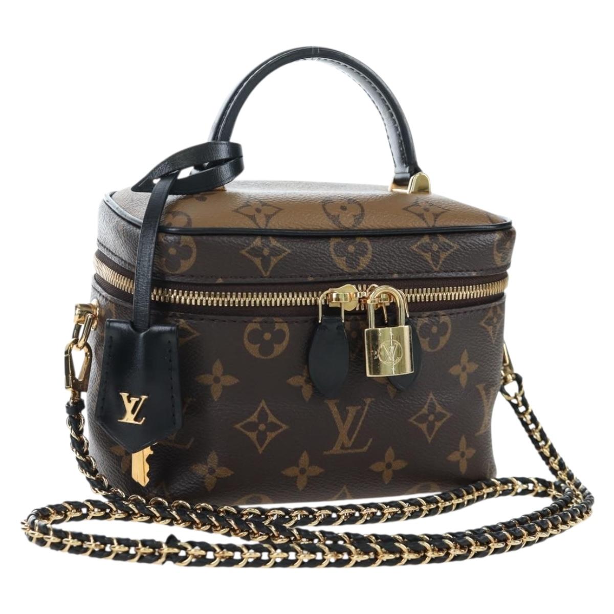 LOUIS VUITTON Monogram Reverse Vanity NVPM Hand Bag 2way M45165 LV Auth 202201SM