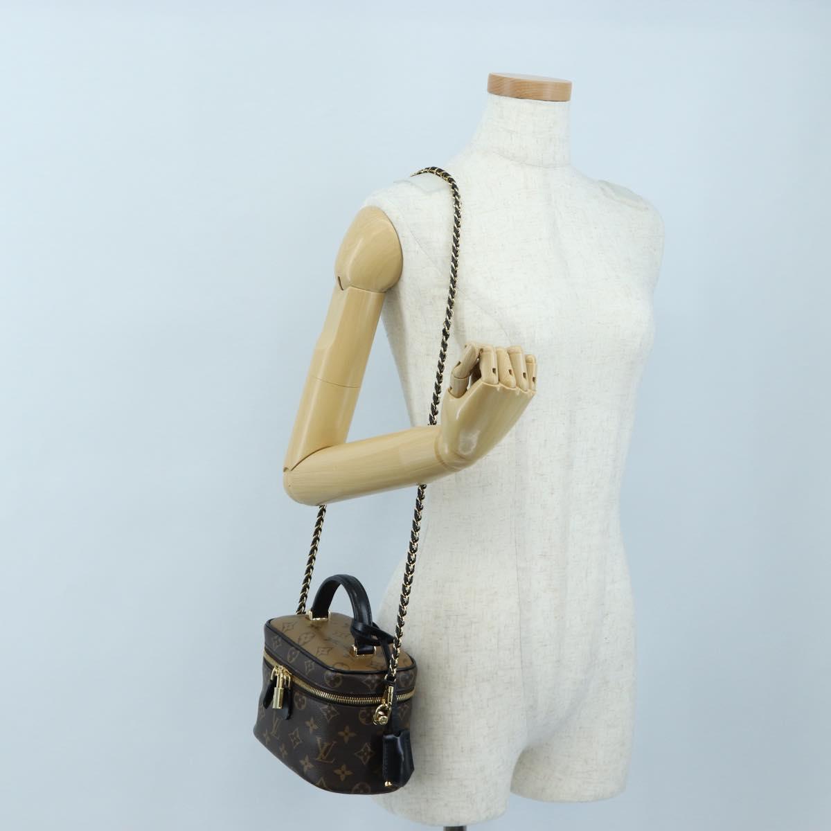 LOUIS VUITTON Monogram Reverse Vanity NVPM Hand Bag 2way M45165 LV Auth 202201SM