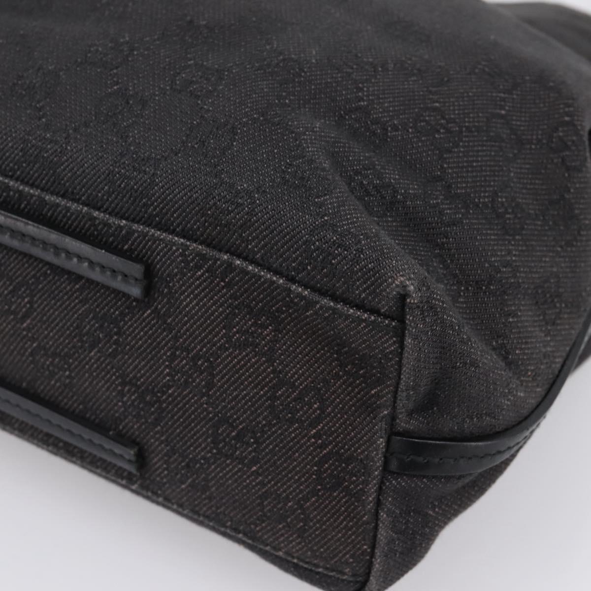 GUCCI GG Canvas Tote Bag Black 101341 Auth 202202