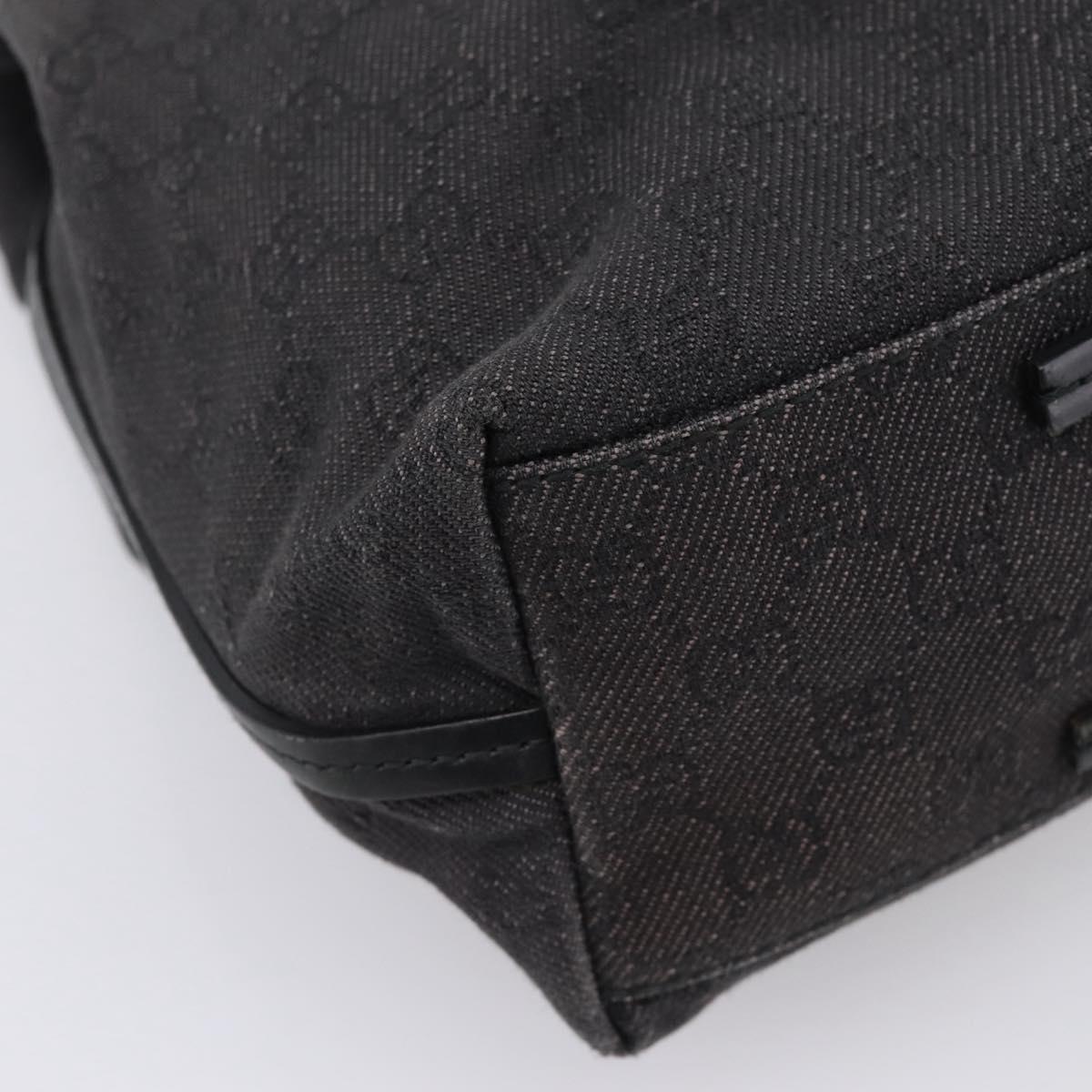 GUCCI GG Canvas Tote Bag Black 101341 Auth 202202