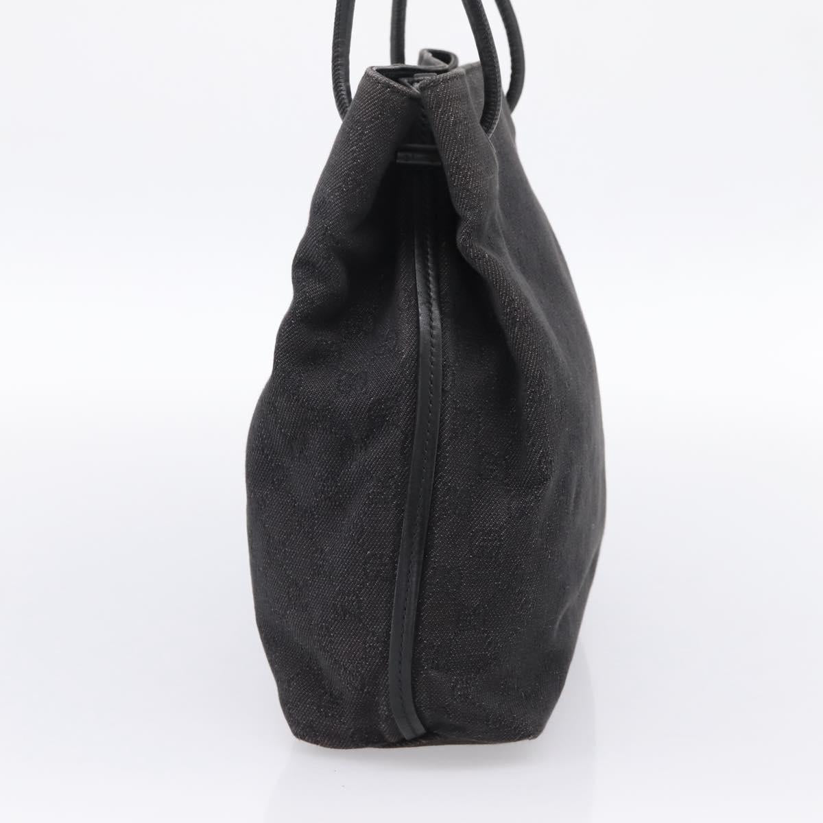 GUCCI GG Canvas Tote Bag Black 101341 Auth 202202