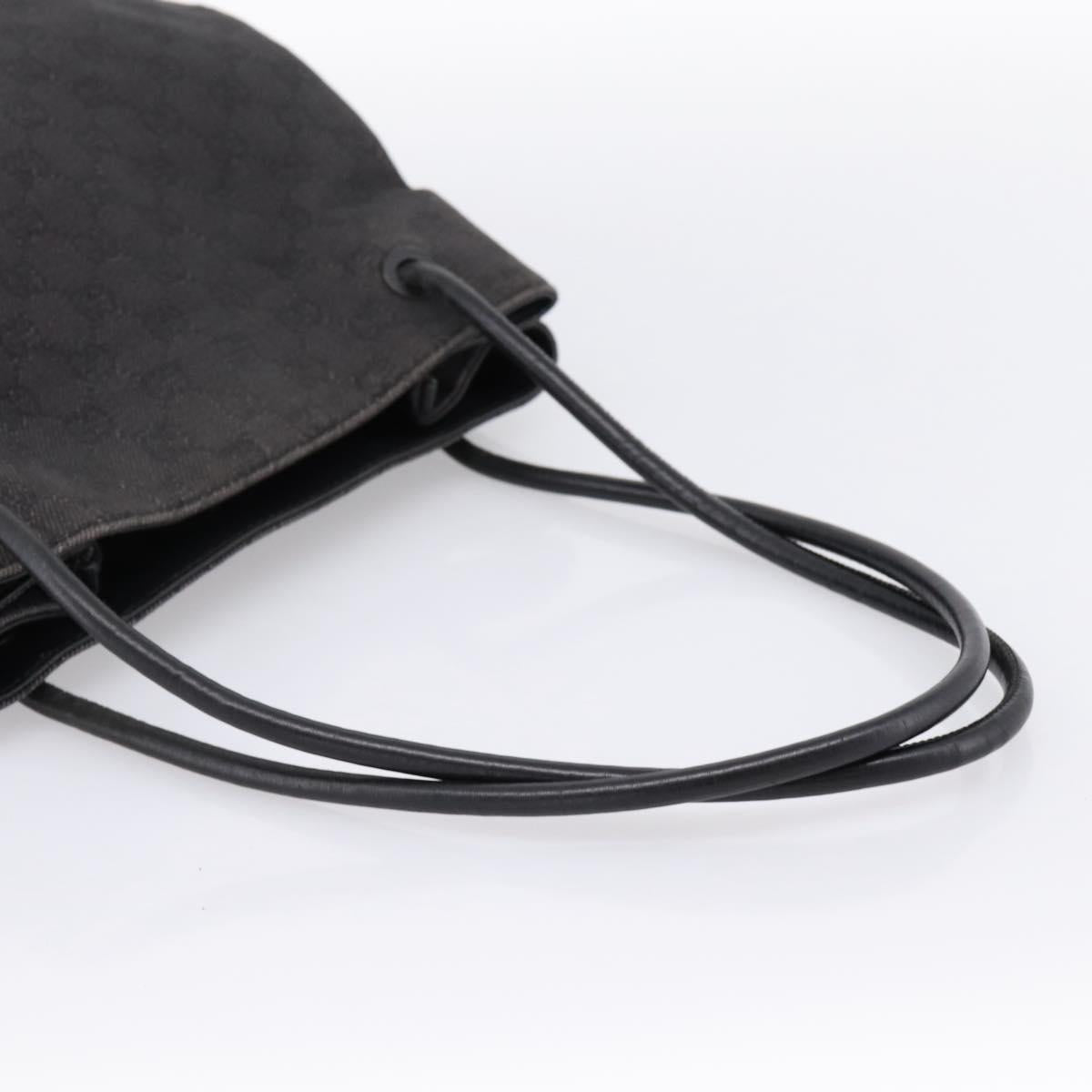 GUCCI GG Canvas Tote Bag Black 101341 Auth 202202