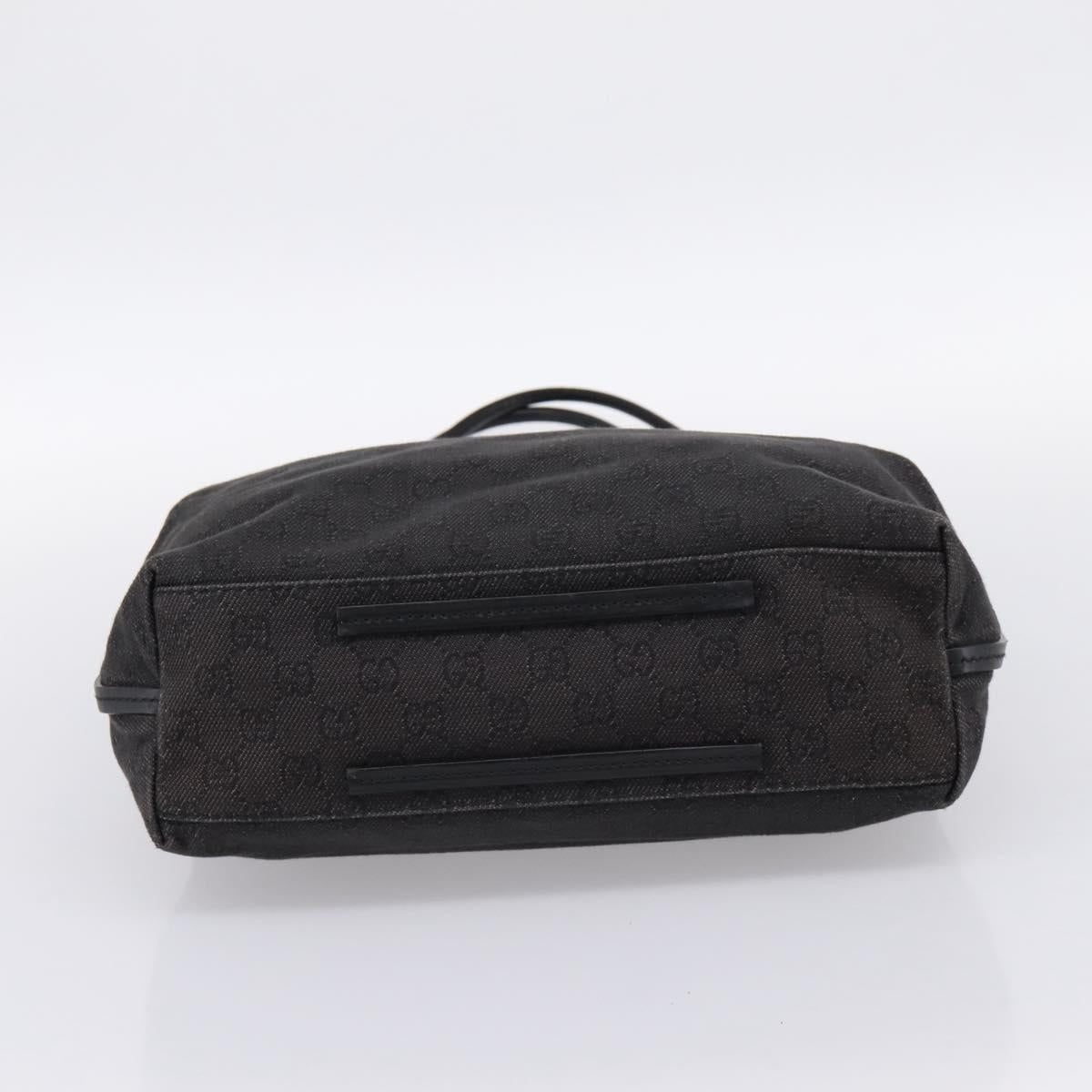 GUCCI GG Canvas Tote Bag Black 101341 Auth 202202