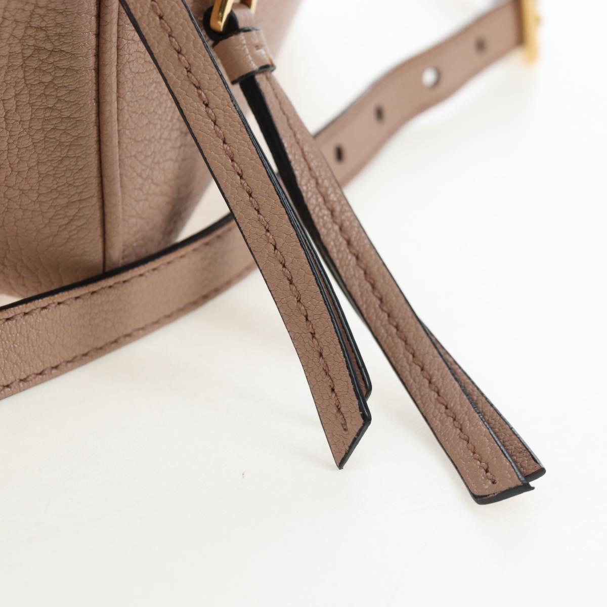 Miu Miu Shoulder Bag Leather 2way Pink Gold Auth 202204M