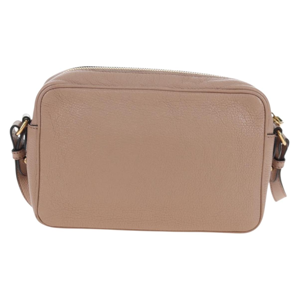 Miu Miu Shoulder Bag Leather 2way Pink Gold Auth 202204M