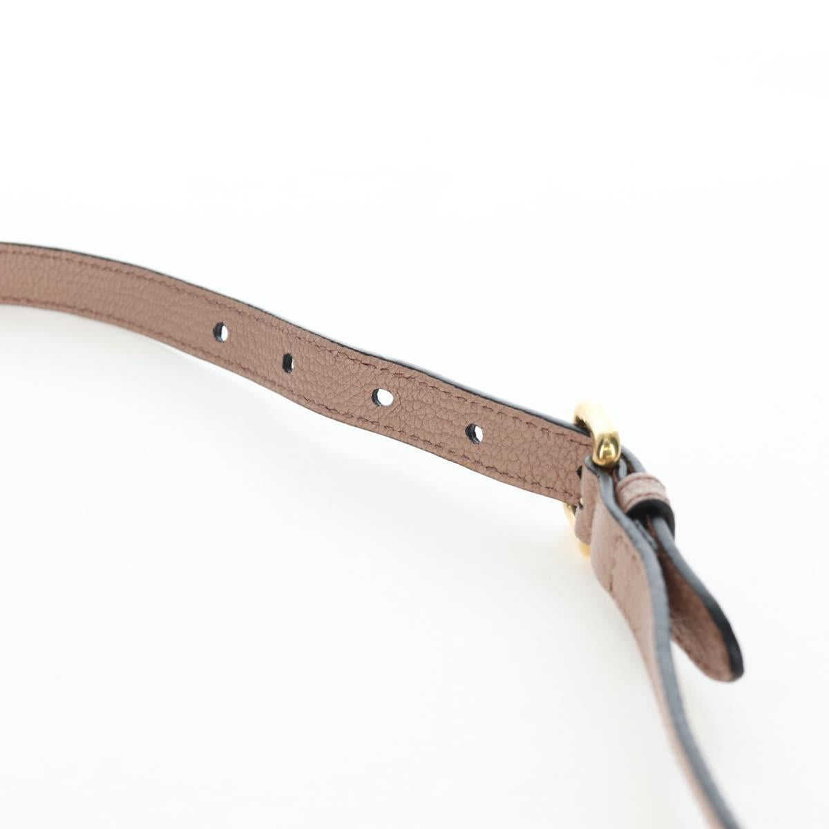 Miu Miu Shoulder Bag Leather 2way Pink Gold Auth 202204M