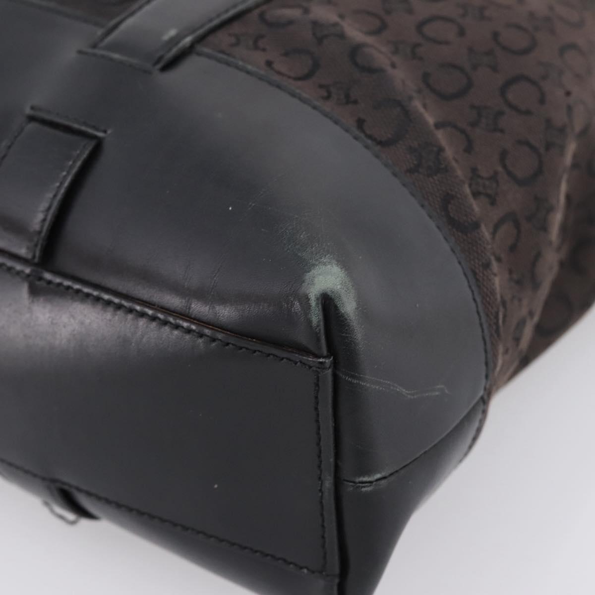 CELINE C Macadam Tote Bag Canvas Black Auth 202213