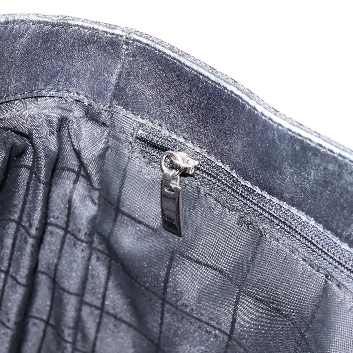 CELINE C Macadam Tote Bag Canvas Black Auth 202213