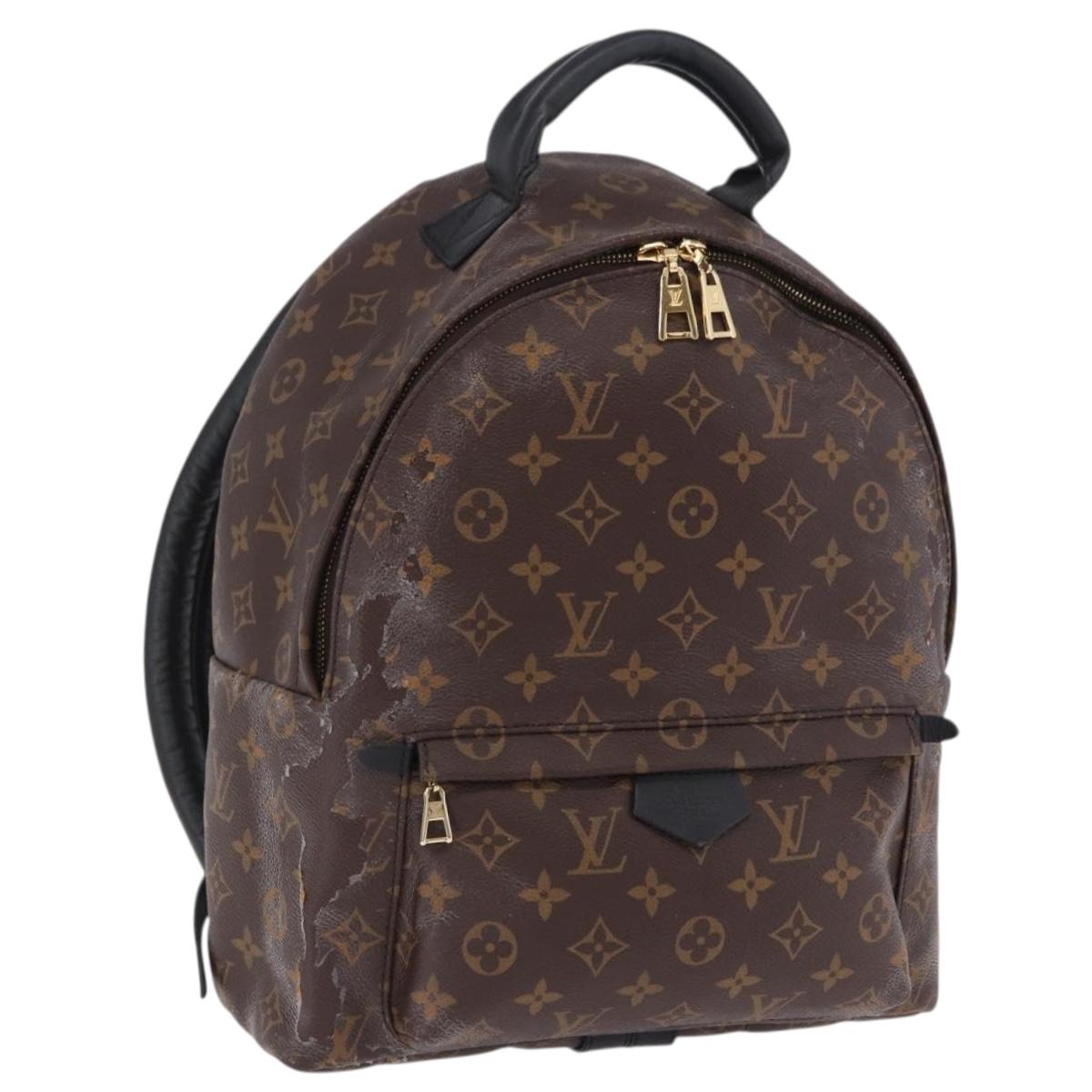 LOUIS VUITTON Monogram Palm Springs MM Backpack M44874 LV Auth 202223