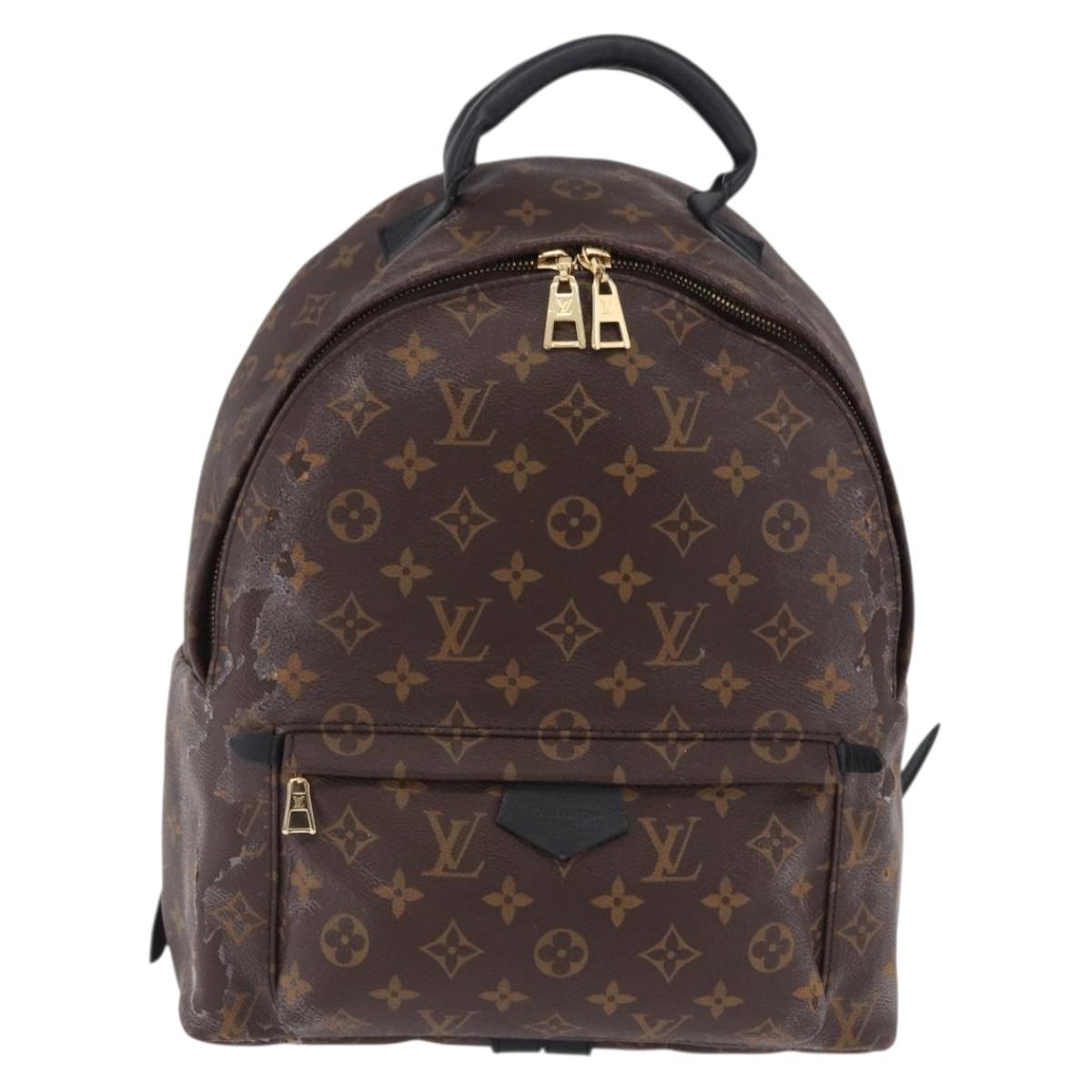 LOUIS VUITTON Monogram Palm Springs MM Backpack M44874 LV Auth 202223