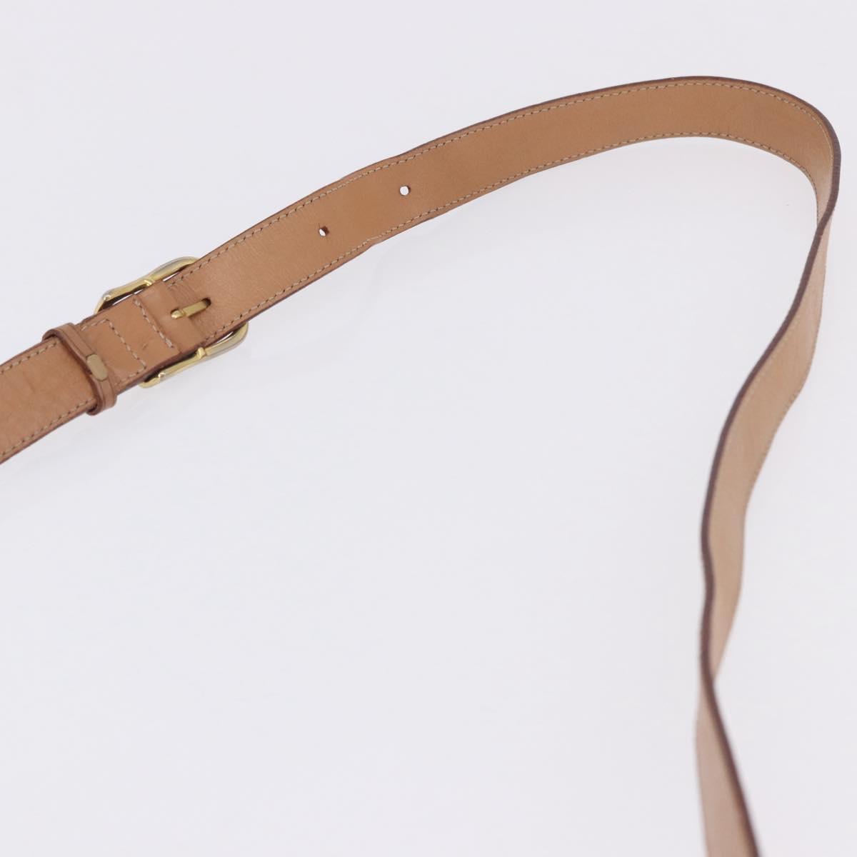 CELINE Macadam Shoulder Bag PVC Leather Brown Gold Tone Auth 202227A