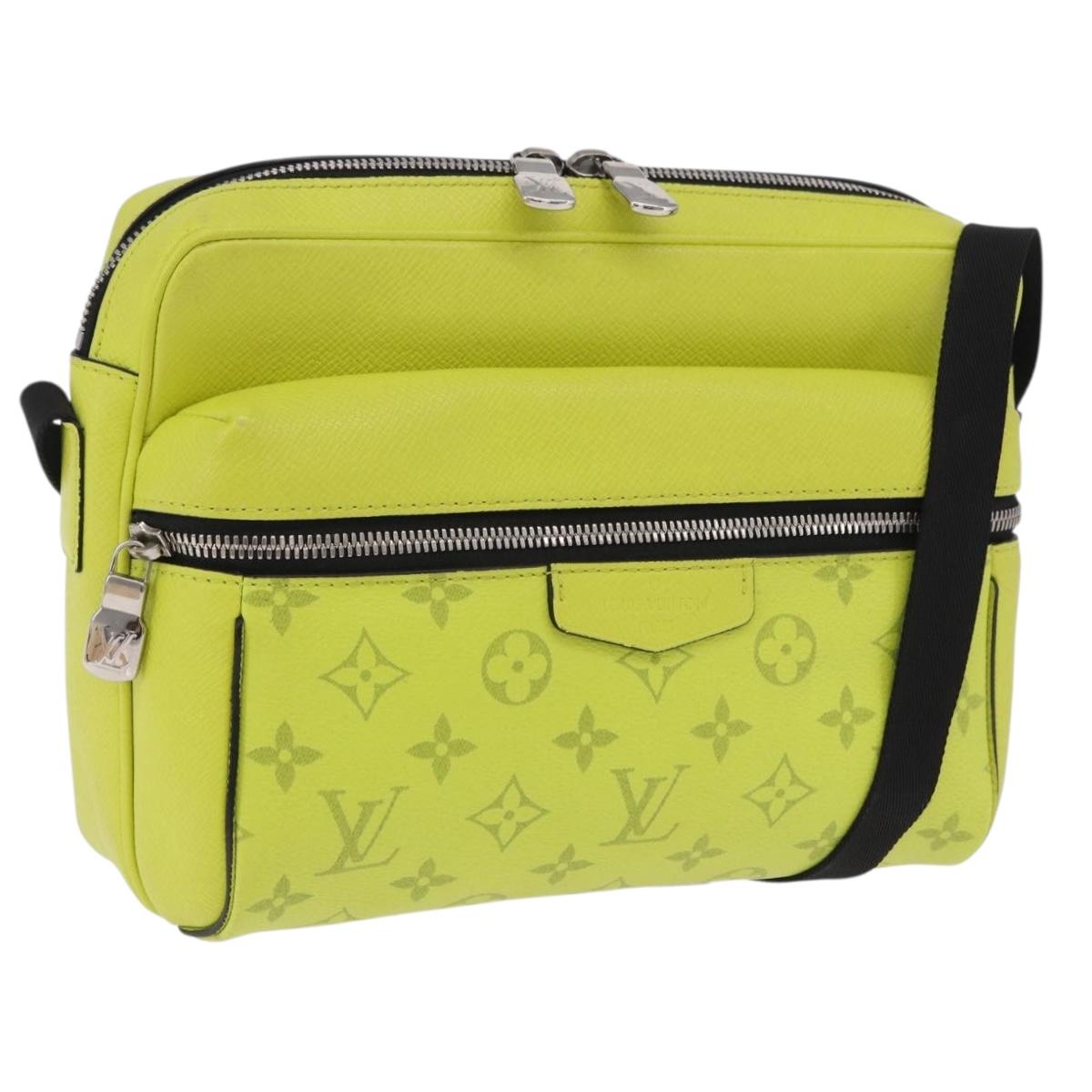 LOUIS VUITTON Taigalama Outdoor Messenger PM Bag Yellow M30239 LV Auth 202236M