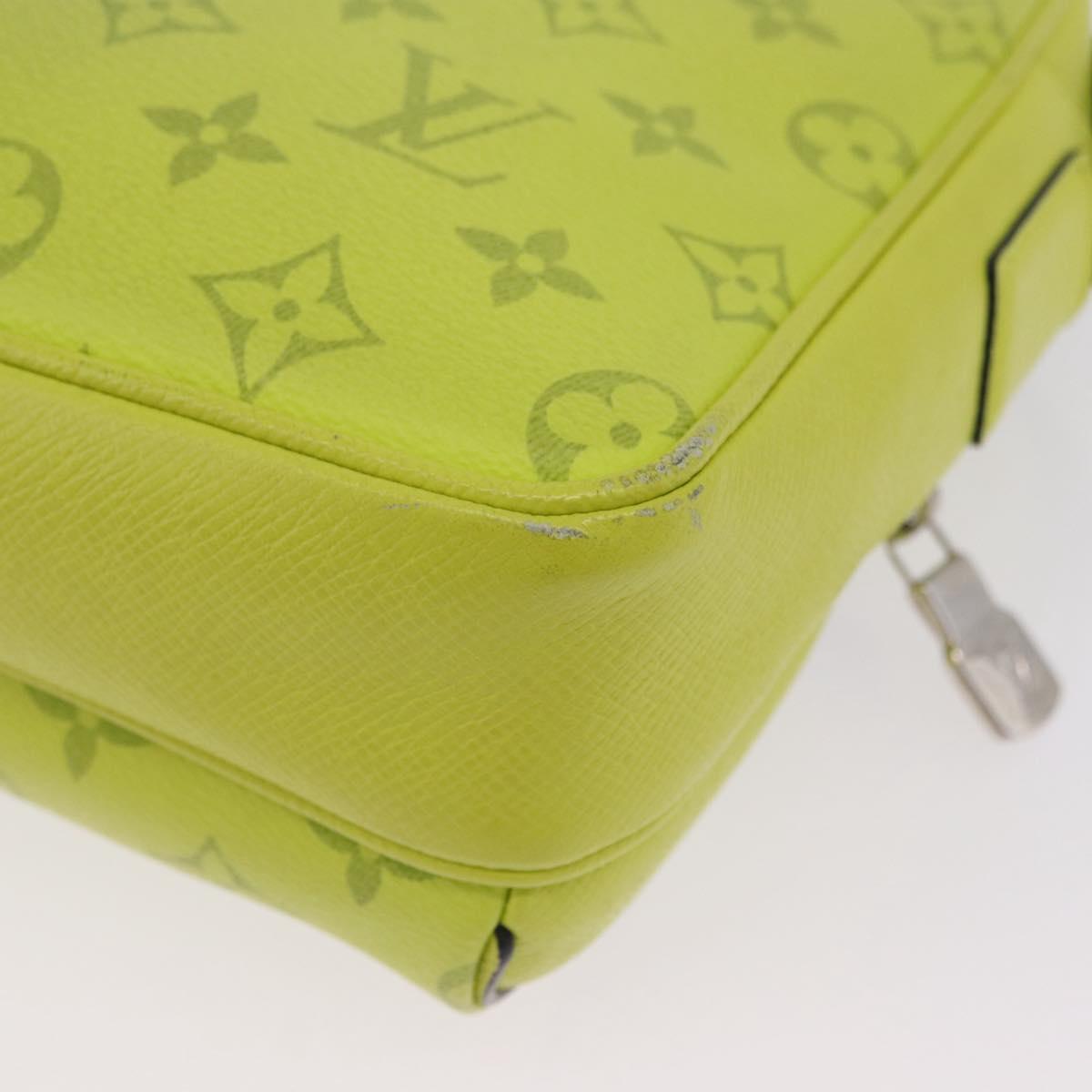 LOUIS VUITTON Taigalama Outdoor Messenger PM Bag Yellow M30239 LV Auth 202236M