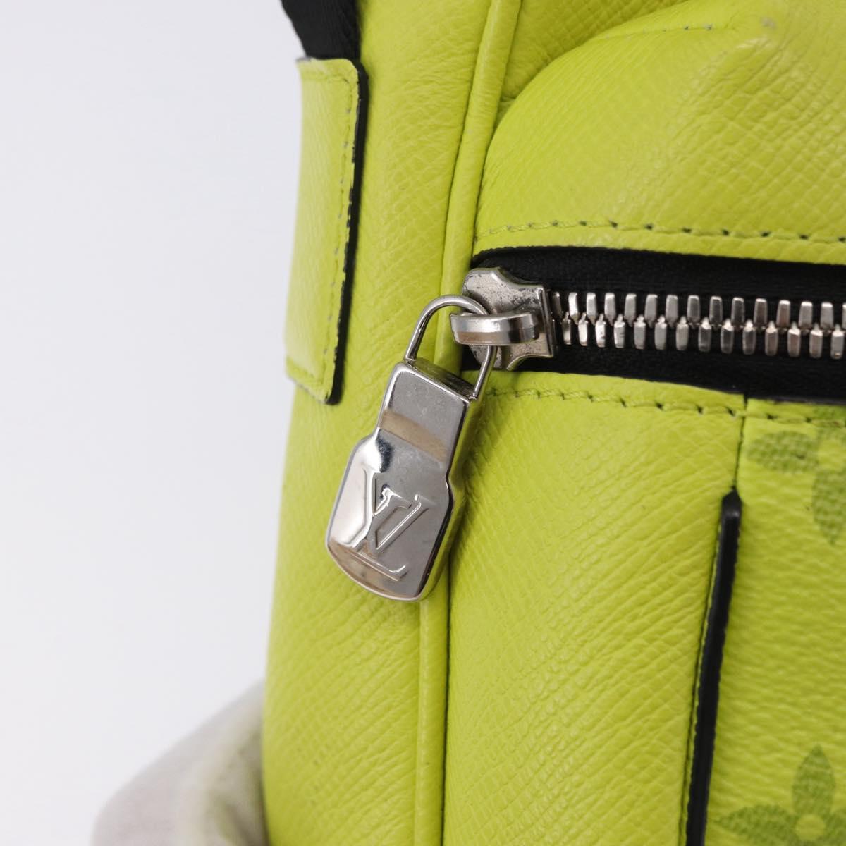 LOUIS VUITTON Taigalama Outdoor Messenger PM Bag Yellow M30239 LV Auth 202236M