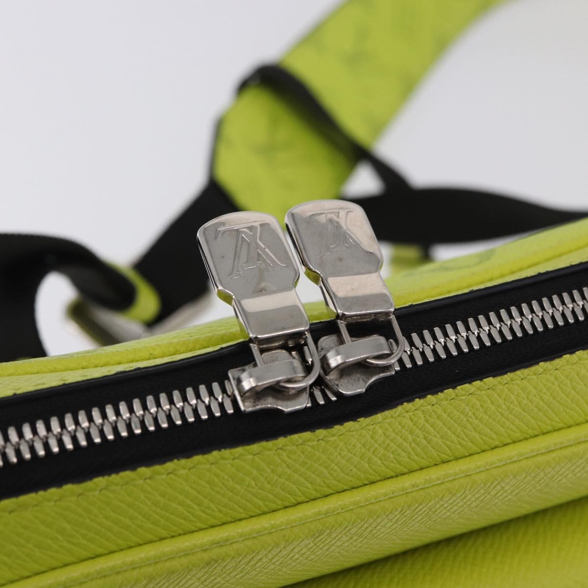 LOUIS VUITTON Taigalama Outdoor Messenger PM Bag Yellow M30239 LV Auth 202236M