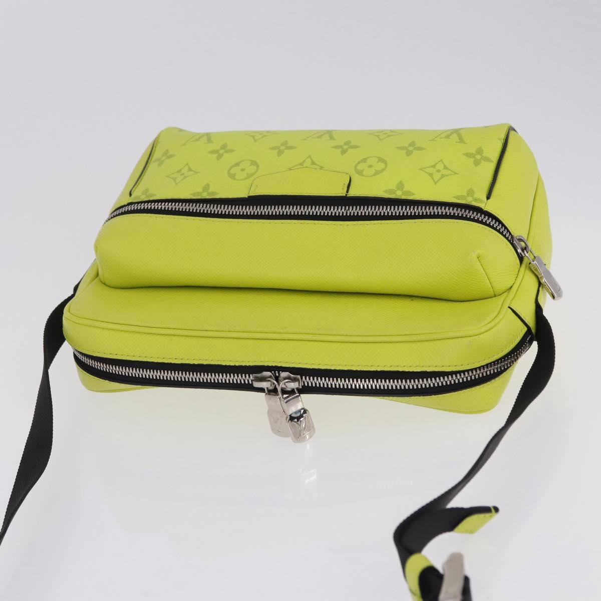 LOUIS VUITTON Taigalama Outdoor Messenger PM Bag Yellow M30239 LV Auth 202236M